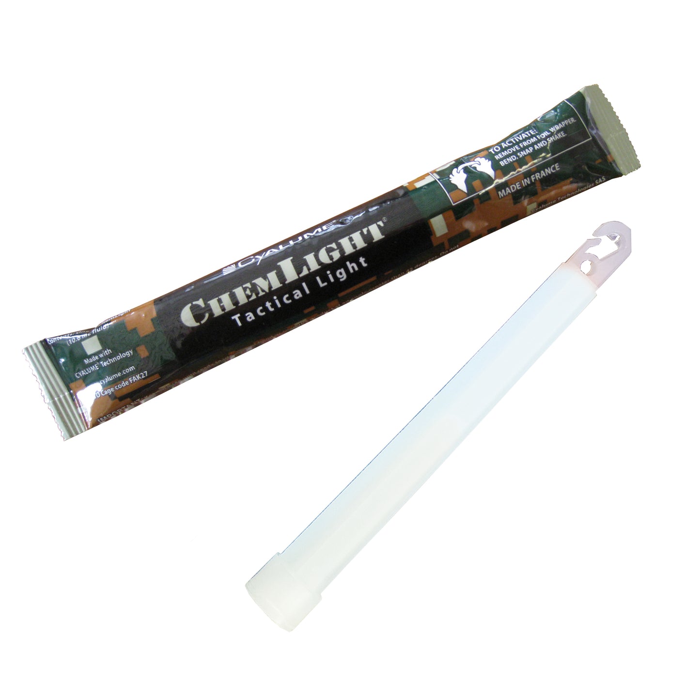 6'' CHEMLIGHT WHITE - 30 MIN HIGH INTENSITY