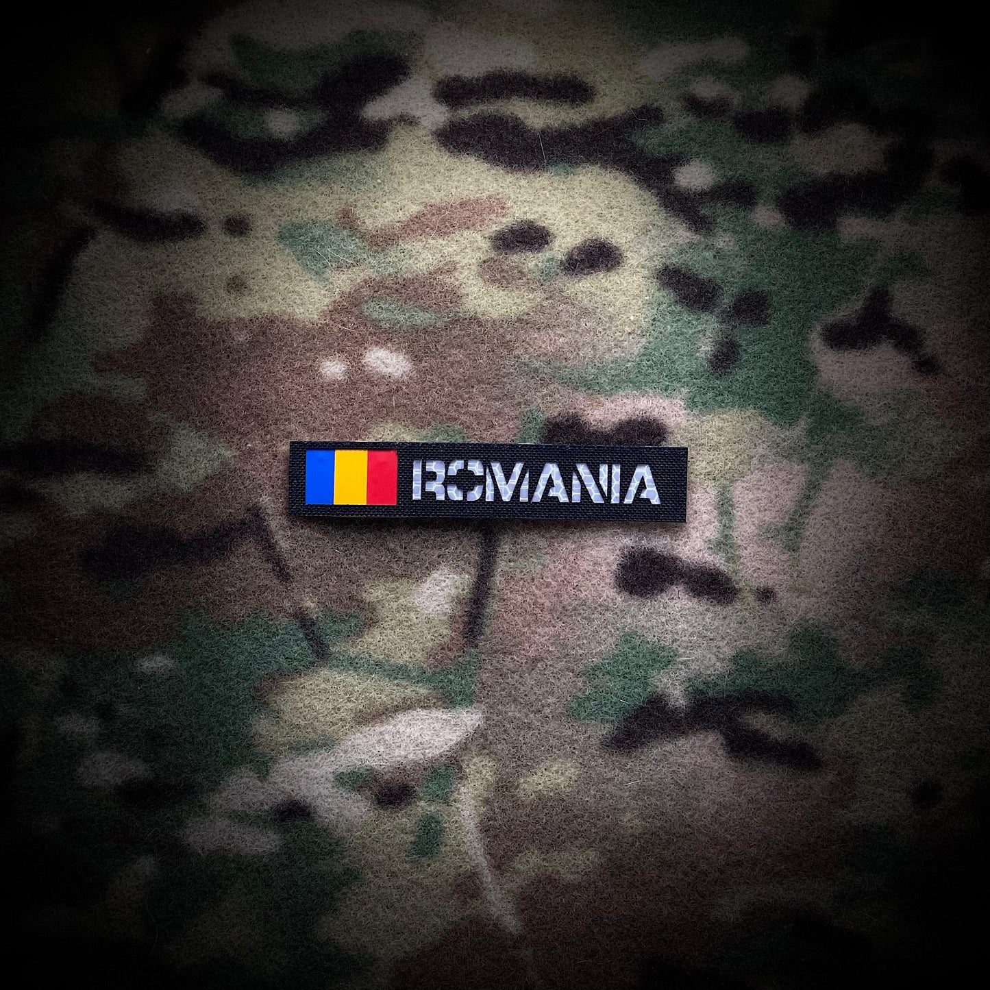 ROMANIA PATCH WITH FLAG - 2,5x12