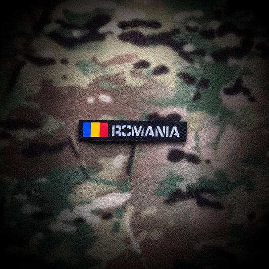 ROMANIA PATCH WITH FLAG - 2,5x12